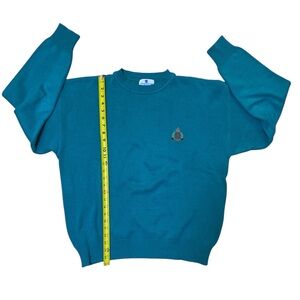 Vintage Islander Cotton For The English Sports Shop Burmuda Turquoise Size Large